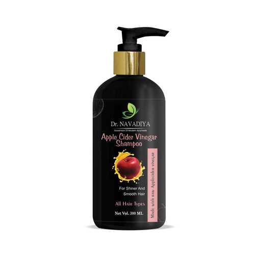 Dr. NAVADIYA's Apple Cider Vinegar Hair Shampoo For Anti Dandruf Shiny Hair (300 ml)