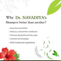 Dr. NAVADIYA's Apple Cider Vinegar Hair Shampoo For Anti Dandruf Shiny Hair (300 ml)