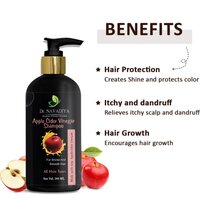 Dr. NAVADIYA's Apple Cider Vinegar Hair Shampoo For Anti Dandruf Shiny Hair (300 ml)
