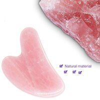 Natural Rose Quartz Gemstone Face Massage Gua Sha