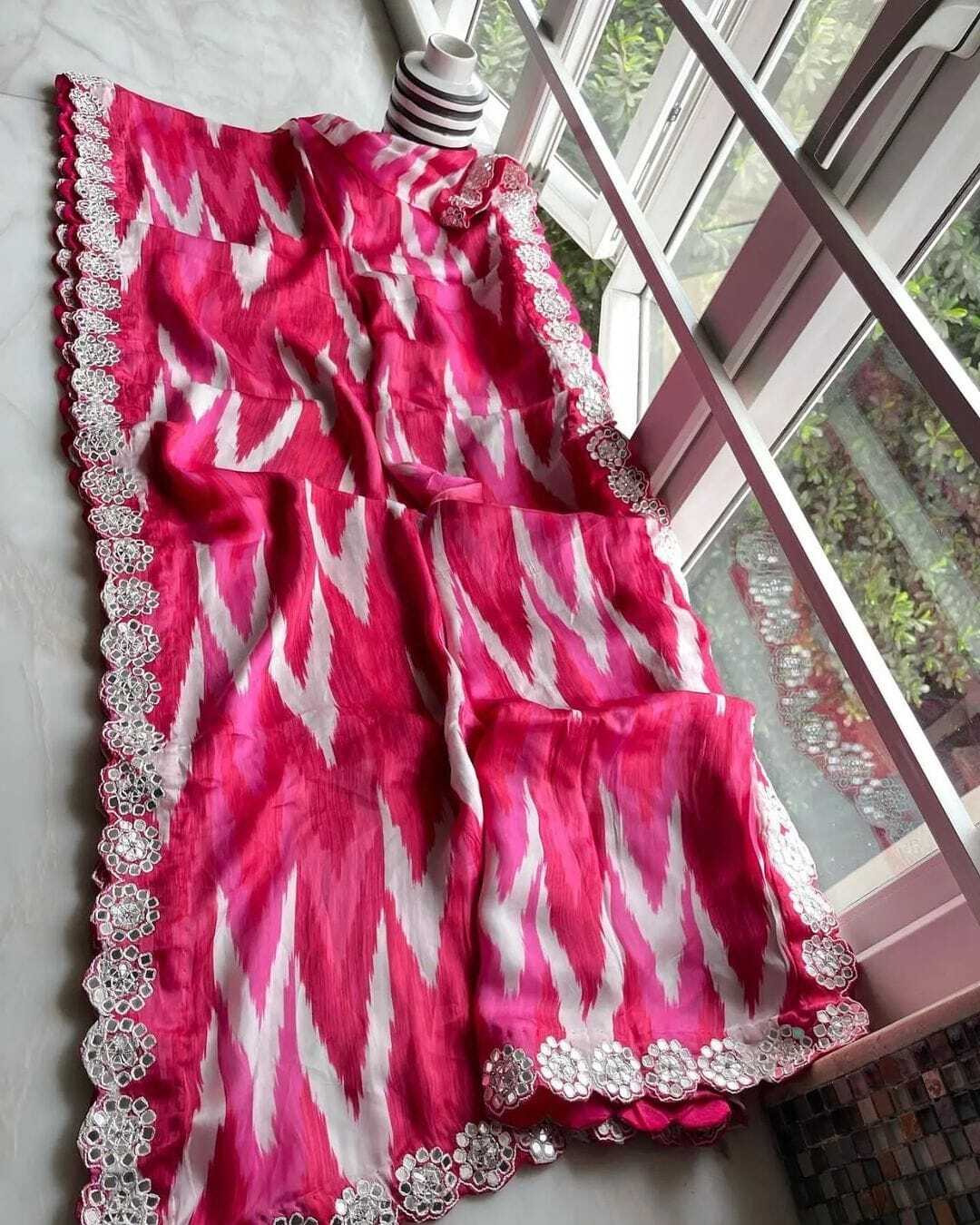 Women New demanding Heavy chinnon Fabric with beautiful Digital print