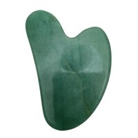 Natural Green Aventurine Gemstone Face Massage Gua Sha - Agate, 3 Inch, Green Color, 20 Grams Weight | Traditional Chinese Facial Tool For Massage