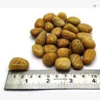 Natural Yellow Aventurine Stone Rune Set