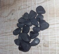 natural black pebble / normal polished black agate stone