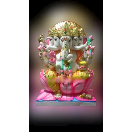 PunchMukhi Ganesh Marble Statue