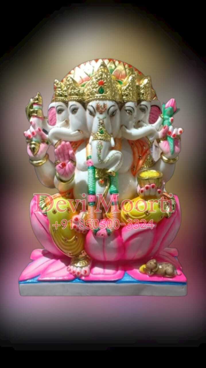 PunchMukhi Ganesh Marble Statue