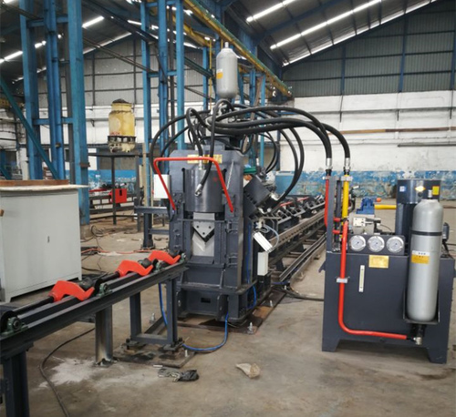 High speed CNC Punching Marking and Shearing Line for Angles Model JNC125