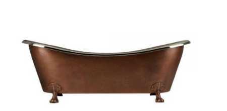 COPPER CLAWFOOT BATHTUB