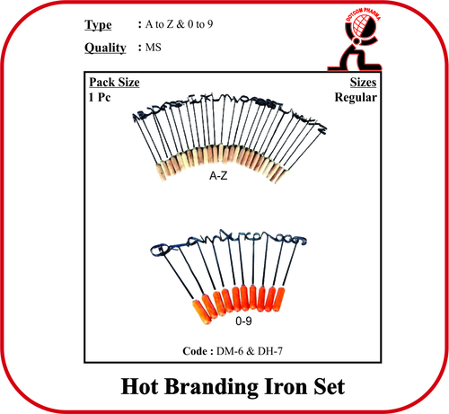 Hot Branding Iron set 0 to 9 and A to Z