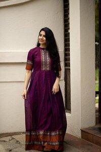 Women Elegant Cotton Stylish Neck Pattern Kurtis...