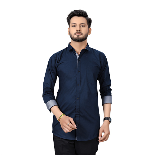 2 BT Navy Blue Mens Shirt
