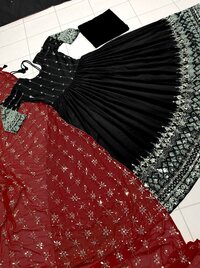 Women Designer Party Wear Look Gown With Dupatt With Slwar set