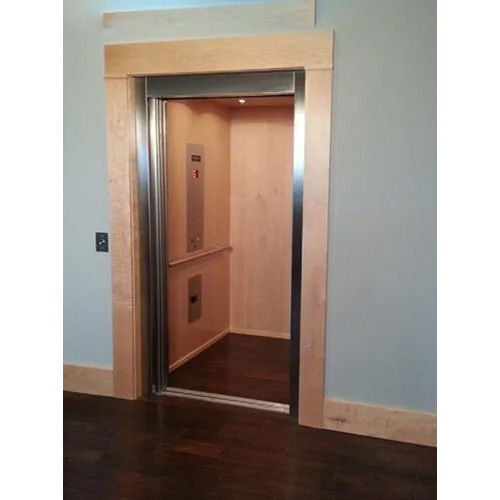 Stainless Steel Wooden Finish Elevator Cabin