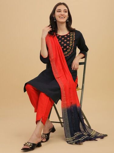Charmi Black Cotton Dress
