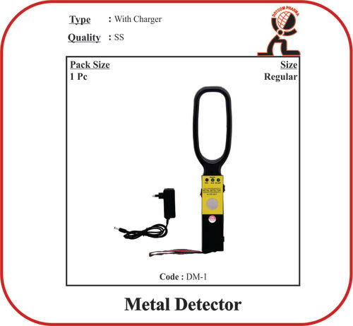 Metal Detector - Metal Steel (Ms), 40x10x3 cm Regular Size | Highly Sensitive, Lightweight, Simple to Operate, Good Quality, Work Hardening and High Strength