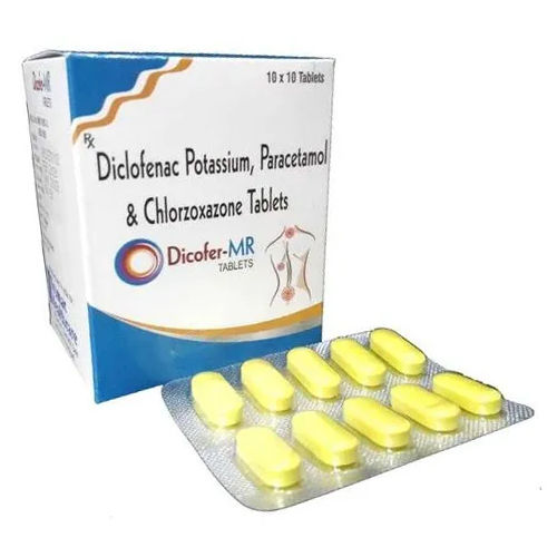 Diclofenac Potassium Paracetamol And Chlorzoxazone Tablet General Medicines