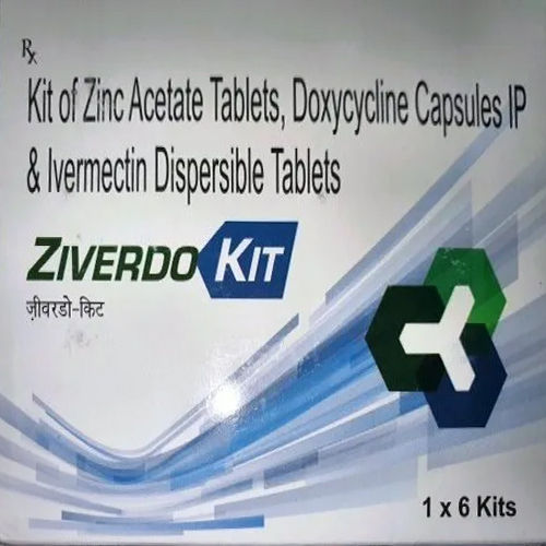 Kit Of Zinc Acetate Doxycycline Capsules And Ivermectin Dispersible Tablets