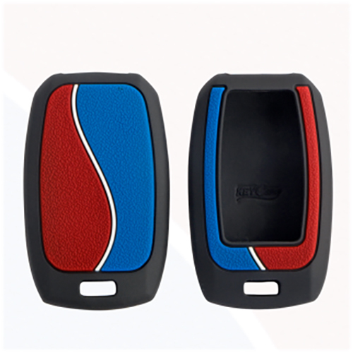 KC-D01 Red and Blue All KIA Smart Keys Cover - Durable Material, Stylish Design , Indian Regional Style for Modern Vehicle Enthusiasts