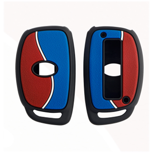 Indian Kc-D02 Red And Blue Hyundai 3B-4B Smart Keys Cover