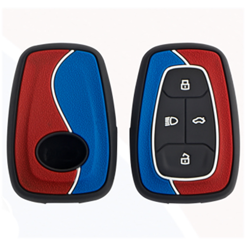 KC-D03 Red and Blue Tata Harrier New Safari Key Cover