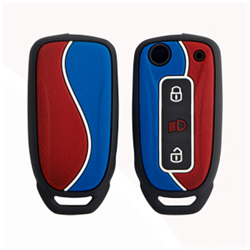KC-D08 Red and Blue Tata Flip Key Cover