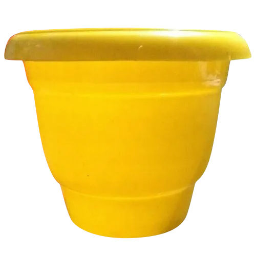 8 Inch Yellow Flower Pot