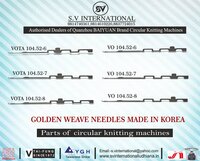 Golden Weave Brand Circular Knitting Machine Needles Originated From South Korea