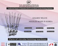 Golden Weave Brand Circular Knitting Machine Needles Originated From South Korea