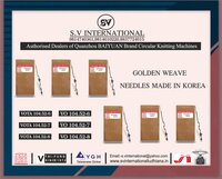 Golden Weave Brand Circular Knitting Machine Needles Originated From South Korea