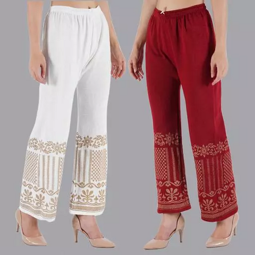 Woolen Printed Palazzo