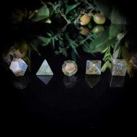 Natural Lebradorite Gemstone Platonic Solids Geometry Set