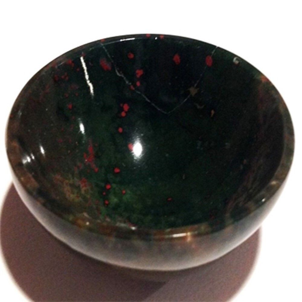 Natural Blood Stone Gemstone Crystal Bowl