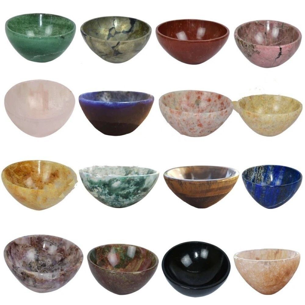 Natural Blood Stone Gemstone Crystal Bowl