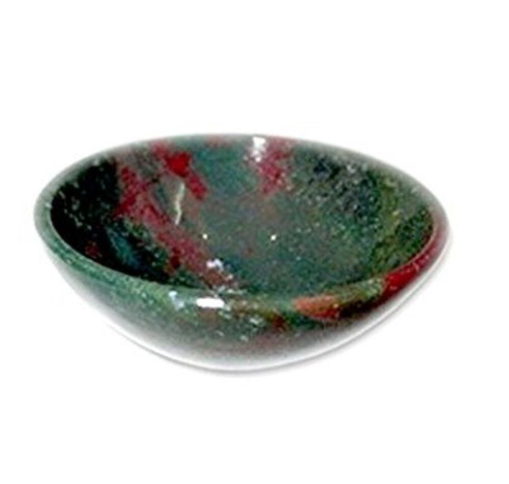 Natural Blood Stone Gemstone Crystal Bowl