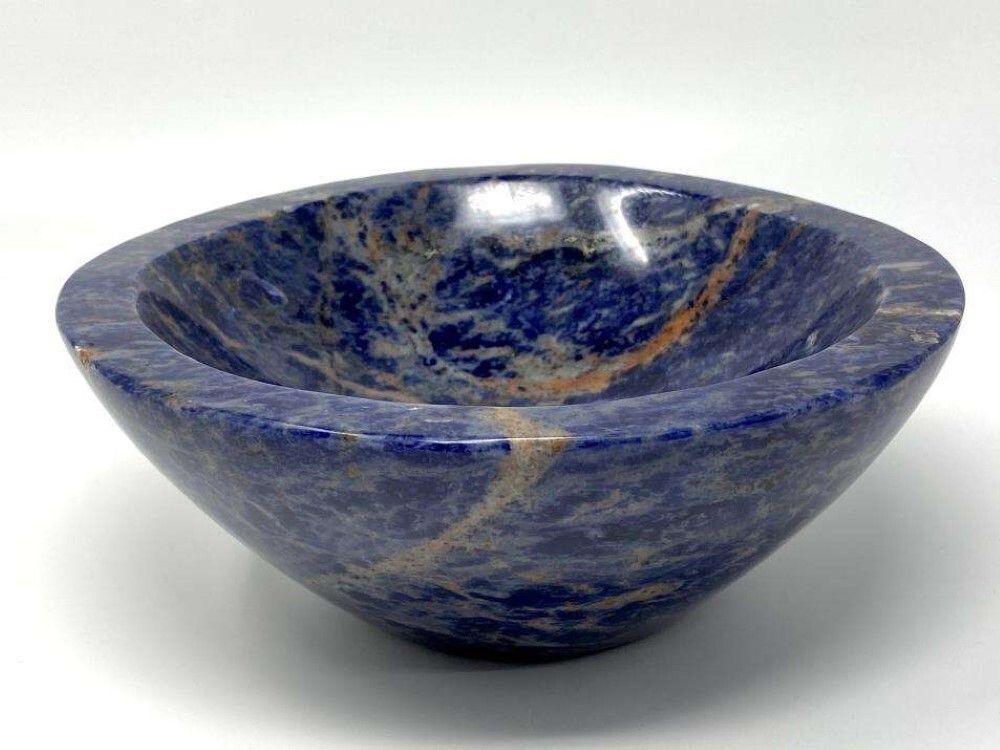 Natural Sodalite Gemstone Crystal Bowl