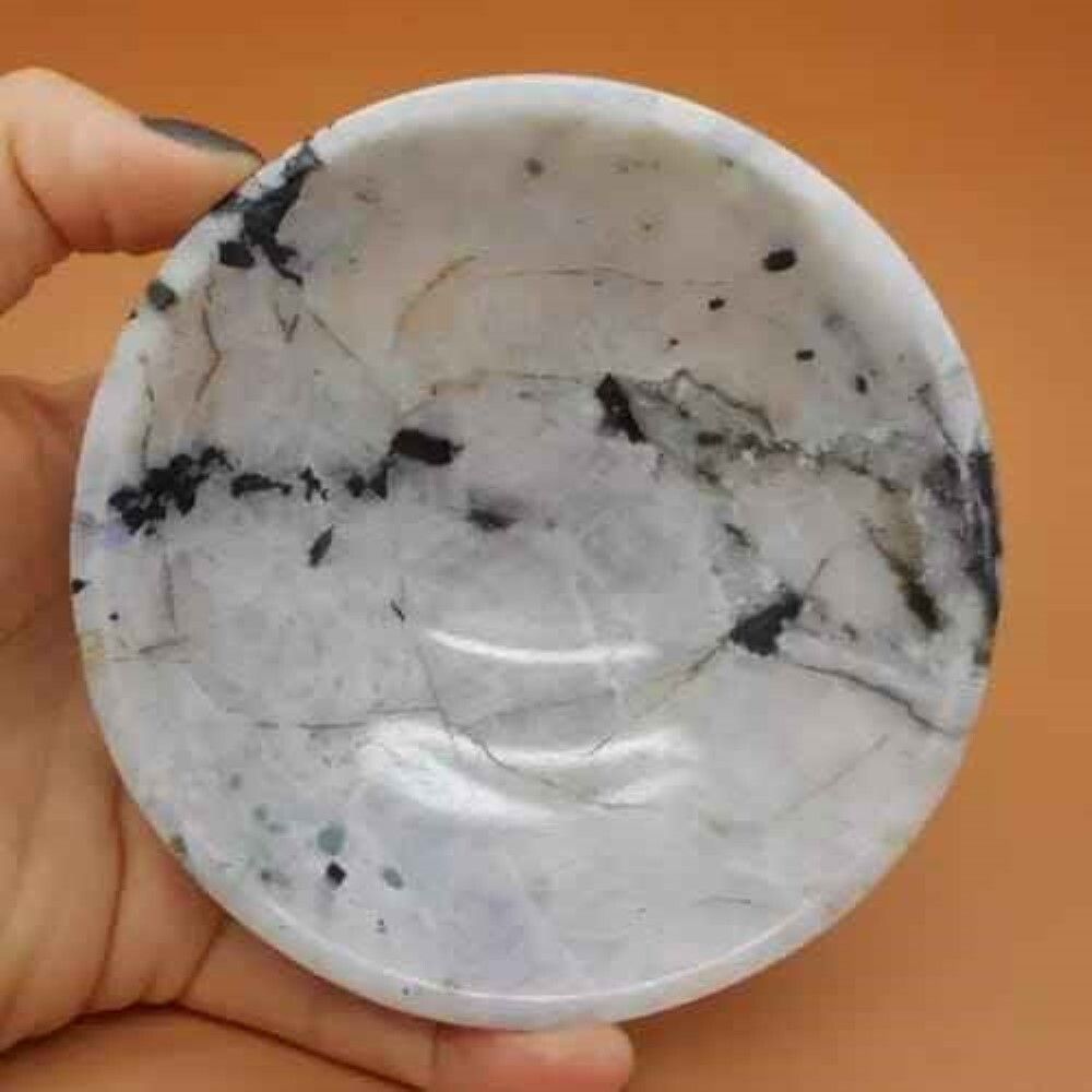 Natural Moon Stone Gemstone Crystal Bowl