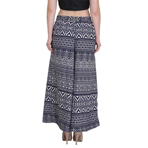 Forest Print Crepe Palazzo