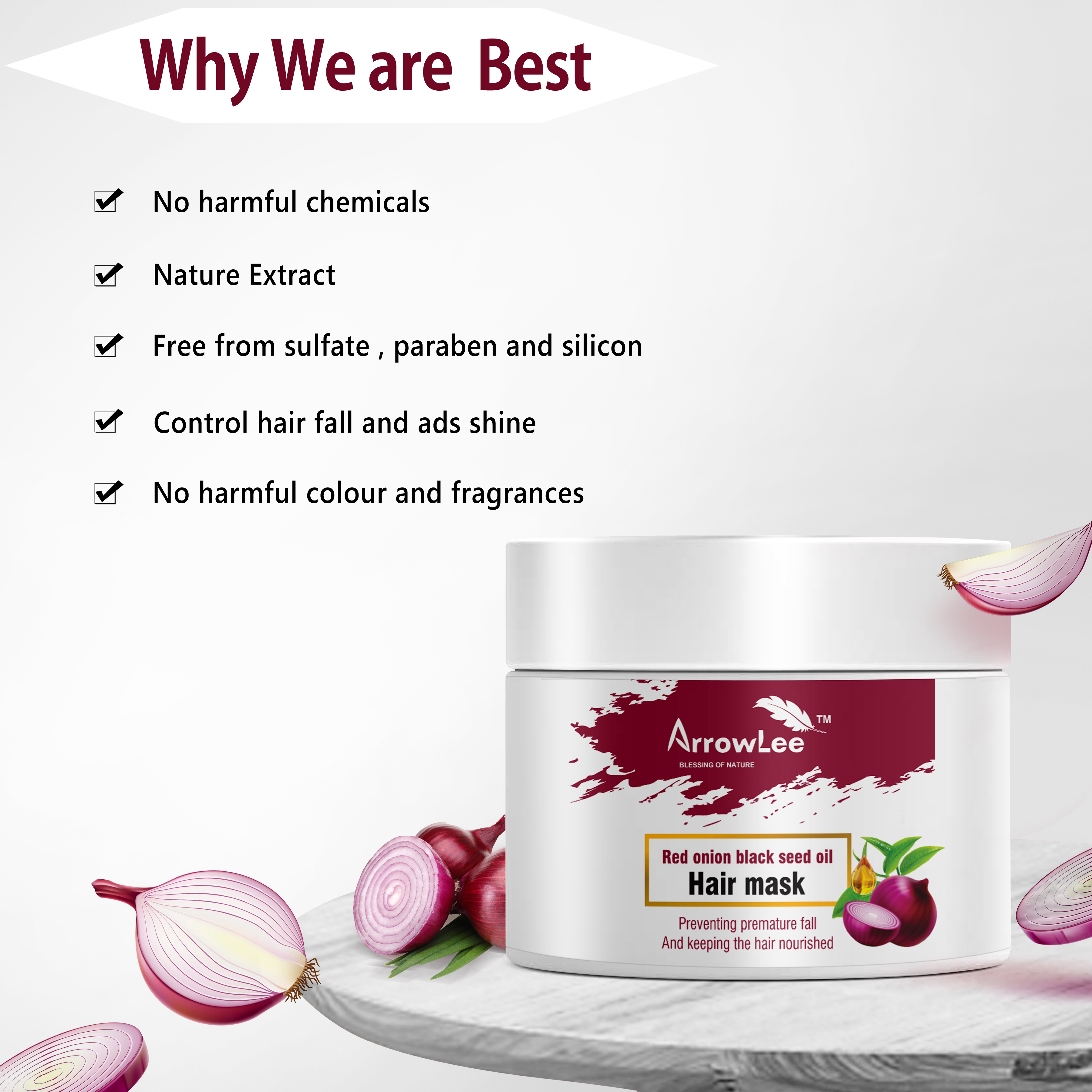 Red Onion Black Seed Oil Hair Mask