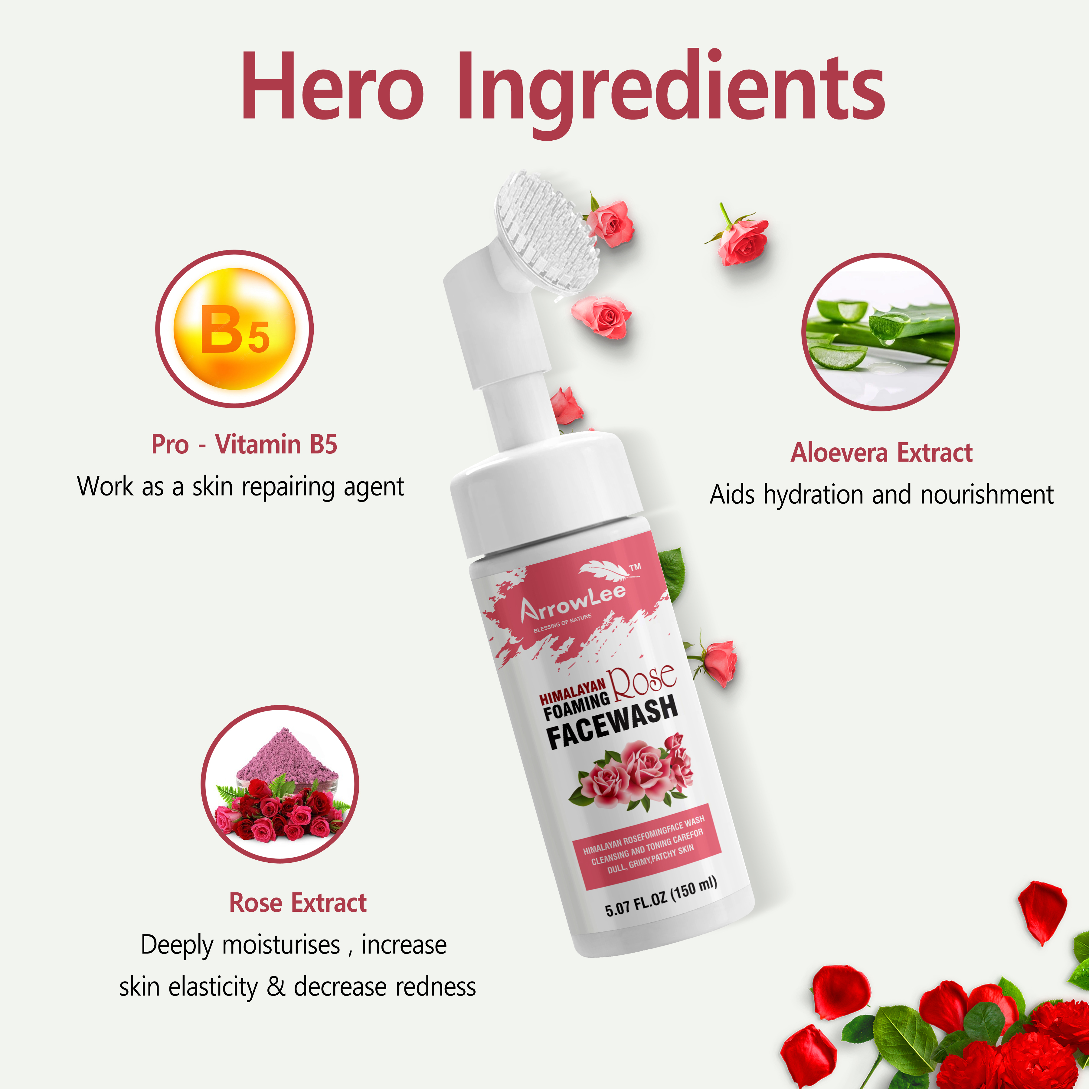Himalayan Rose Foaming Face Wash