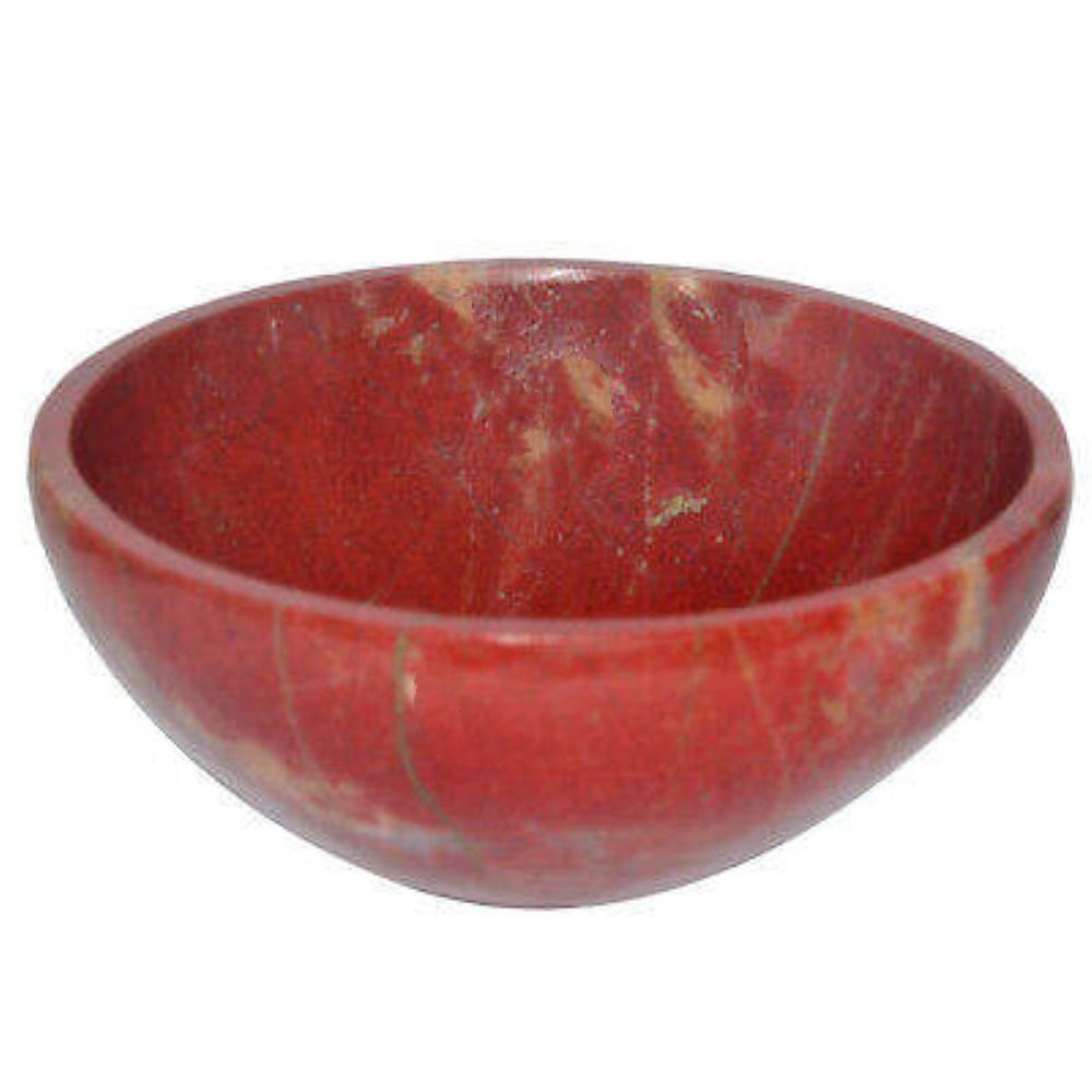 Natural Red Jasper Stone Gemstone Crystal Bowl