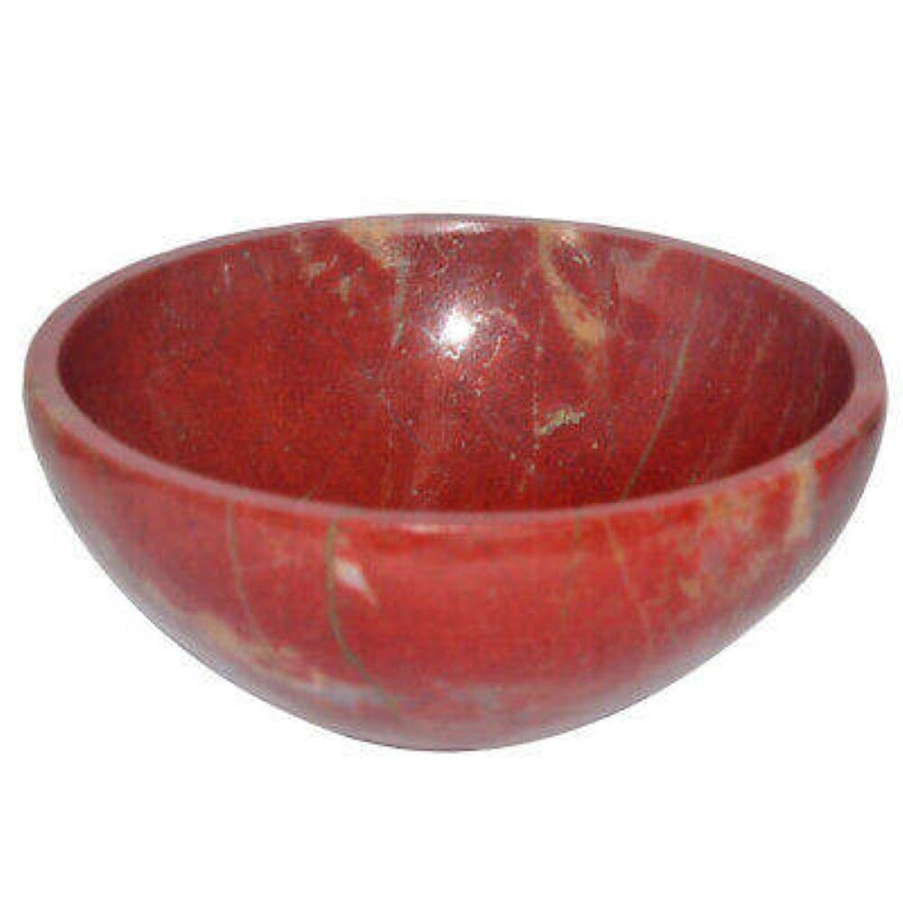 Natural Red Jasper Stone Gemstone Crystal Bowl