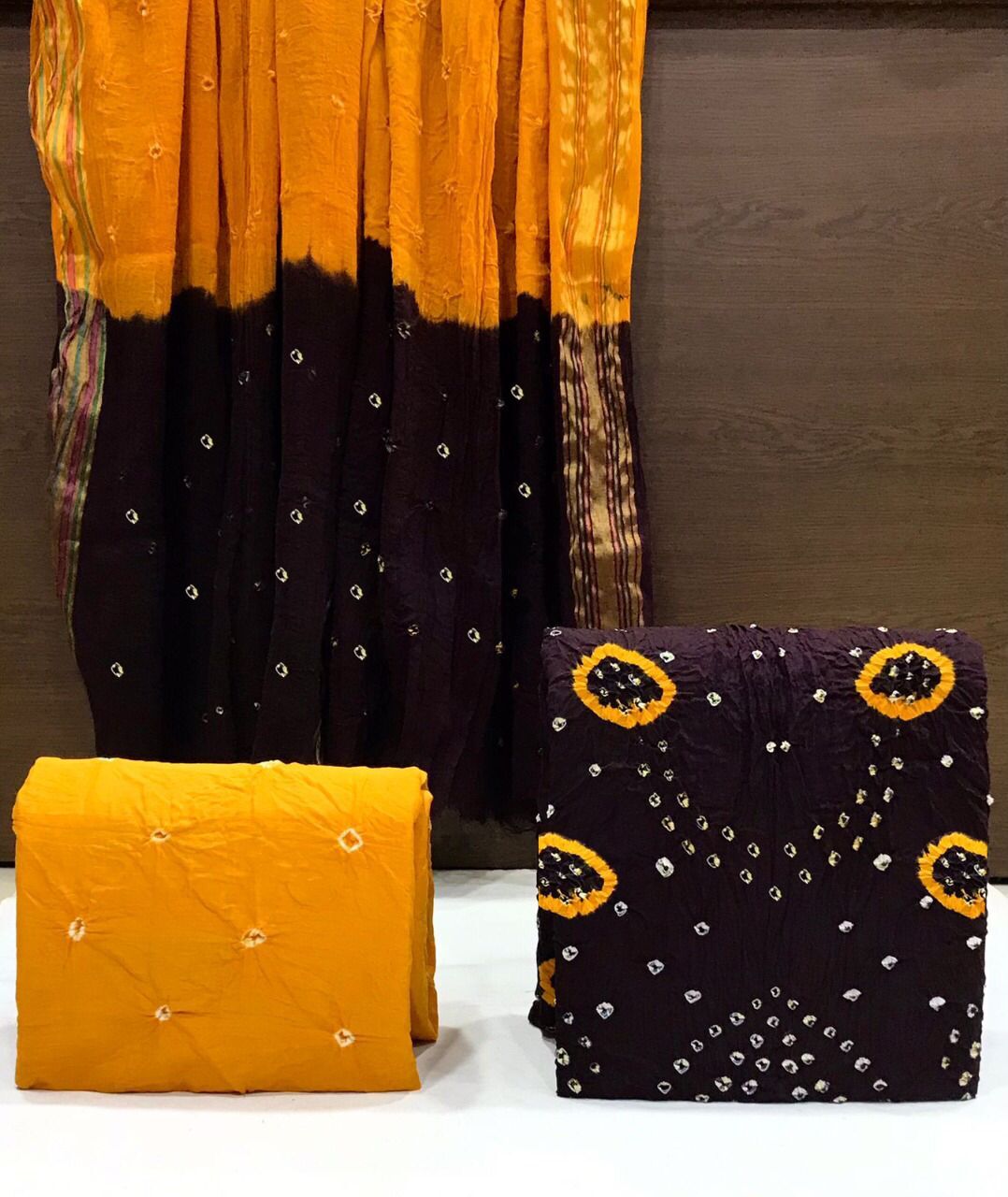Women Designer Bandhej Salwar Suit Dress Materials
