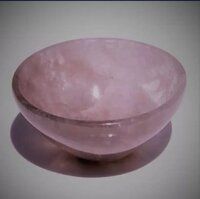 Natural Rose Quartz Stone Gemstone Crystal Bowl