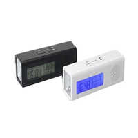 Black 3 In 1 Digital Table Clock