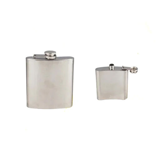 Silver Stainless Steel Hip Flask