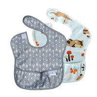 Chic Buddy Baby Bib Waterproof  Washable Fabric Fits Babies and Toddlers 6-24 Months