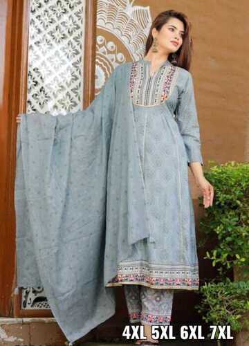 Women Many colours Rambo Style Mill Printed Hevay Rayon Gown...