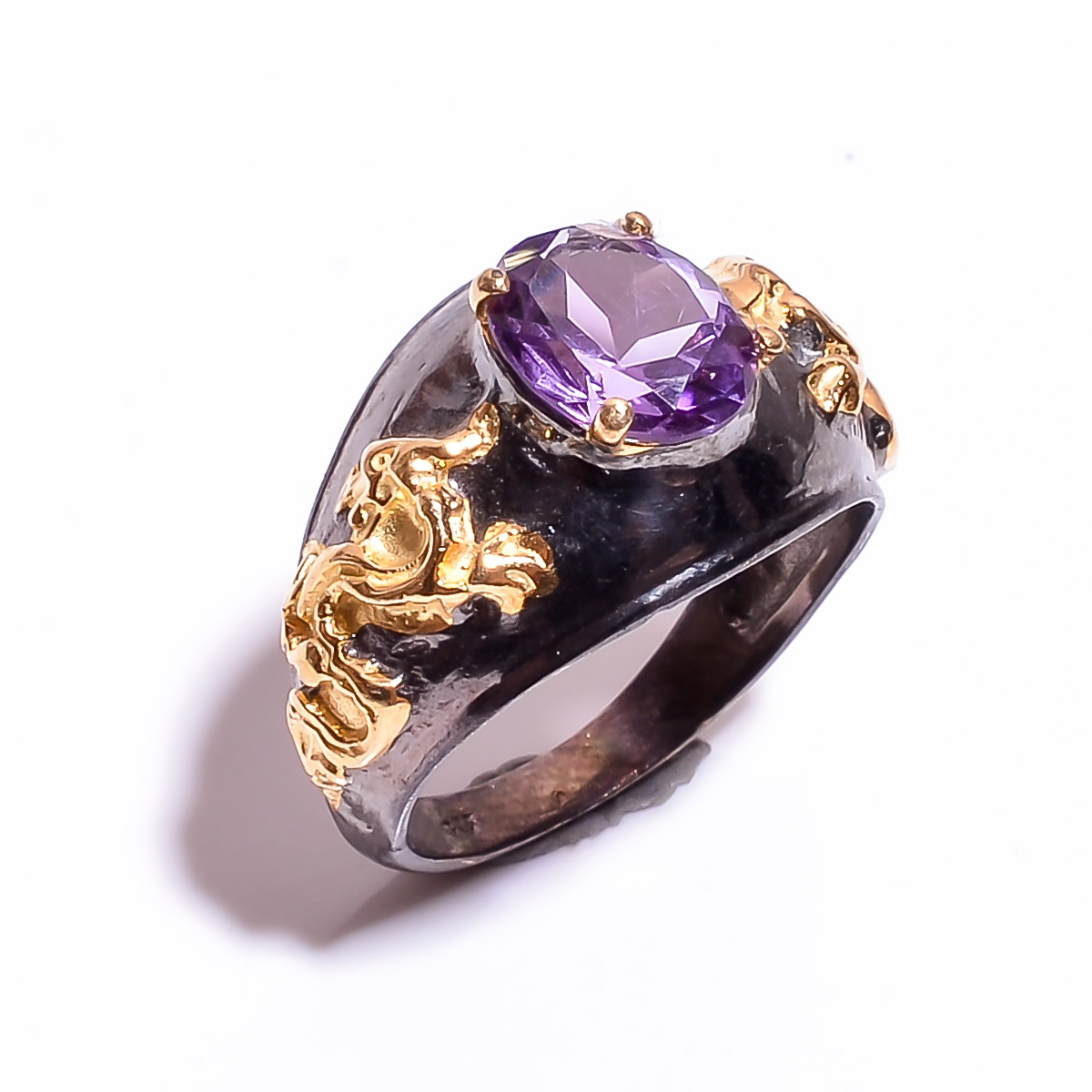 Wholesale Labradorite Gold Plated And Rhodium Plated Rings Solid 925 Sterling Silver handmade Jewelry