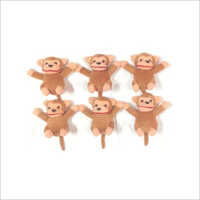 Soft Monkey Toy Set - Extra Soft Cotton Stuffed, Brown Color, Ideal For Children Aged 1 To 10 Years, Six Fun Monkey Pieces