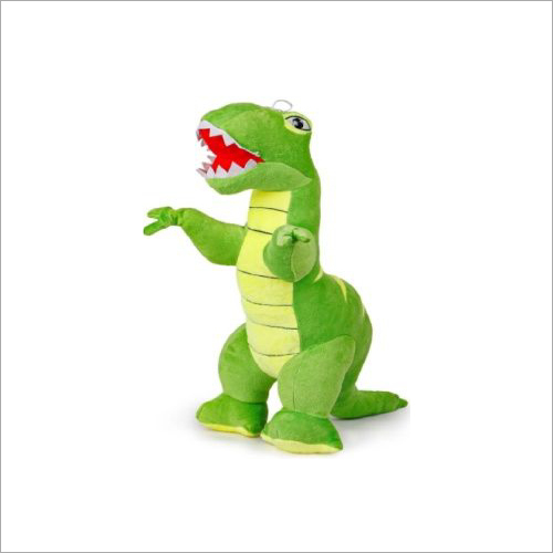 Soft Green Dinosaur Plush Toy - Ef Material, 12 Inches Height, Green and White Velvet Fabric | Elegant Look, Soft Touch, Suitable for Ages 1-10